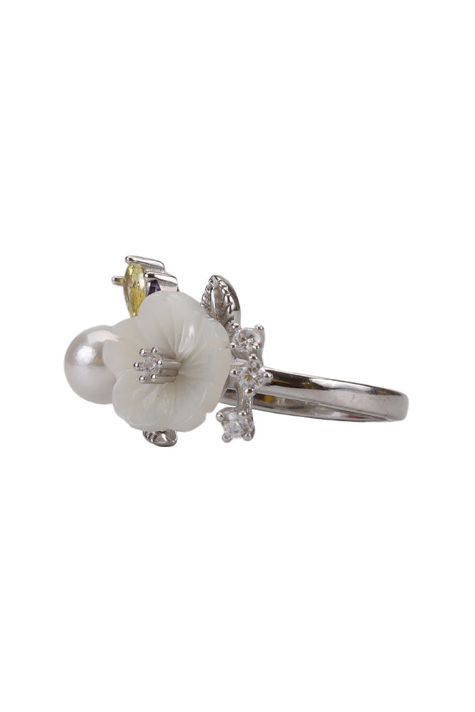 Rhodium Plated Mop Ring