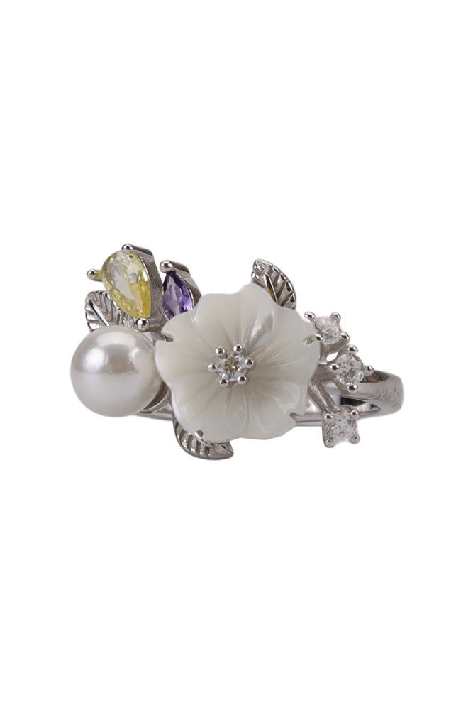 Rhodium Plated Mop Ring
