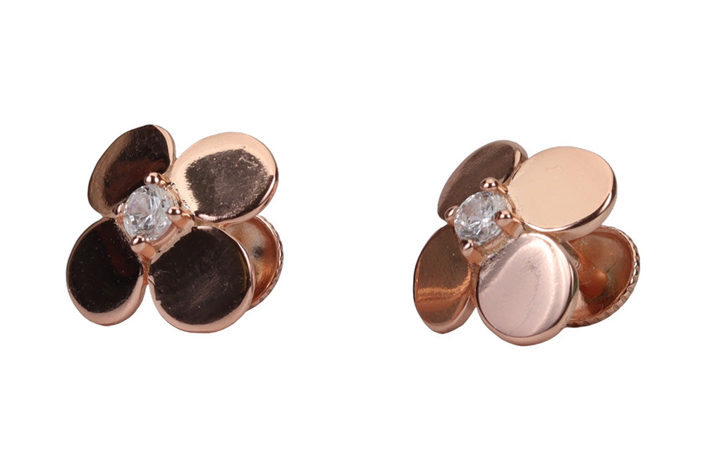 Rose Gold Oxalis Stud