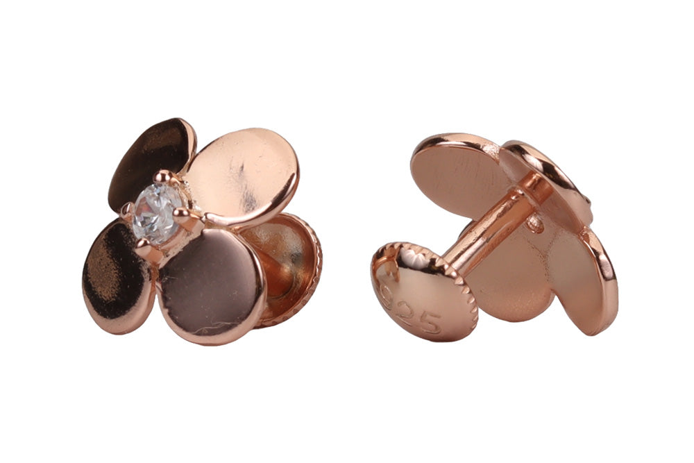 Rose Gold Oxalis Stud