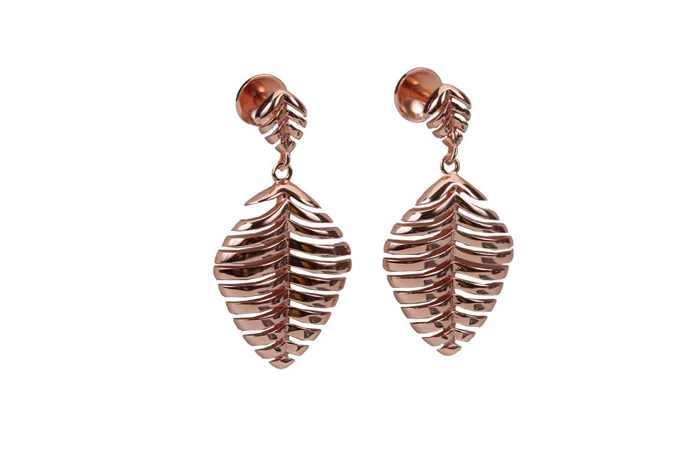 Rose Gold Regal Hanging Stud