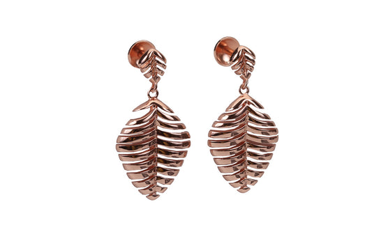 Rose Gold Regal Hanging Stud