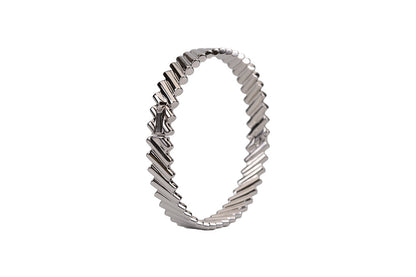 Rhodium Spike Glided Kada