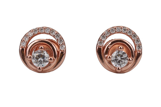 Rose Gold Sleek Stud