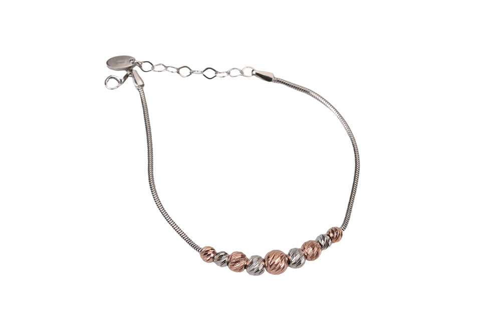 Rose Gold With Rhodium Bracelet