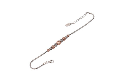 Rose Gold With Rhodium Bracelet