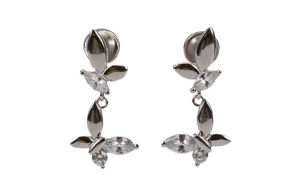 Rhodium Plated Whisper Tint Stud