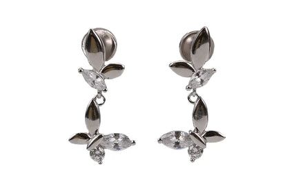 Rhodium Plated Whisper Tint Stud