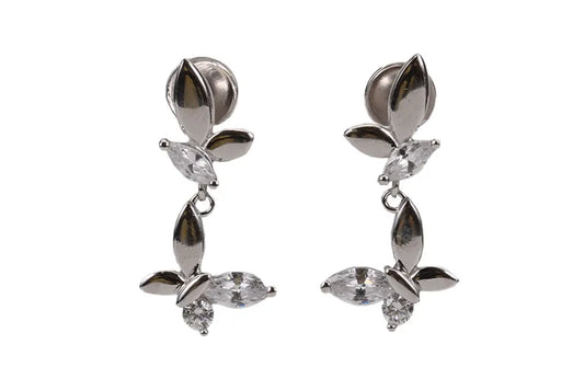 Rhodium Plated Whisper Tint Stud