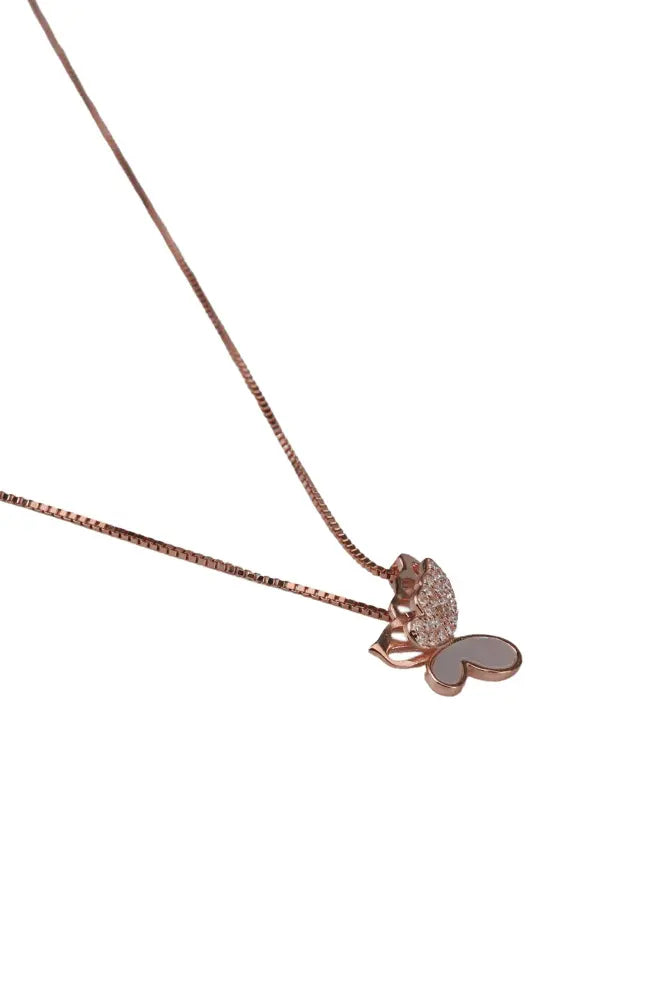 Rose Gold Plated Aurelien Butterfly Pendant Chain
