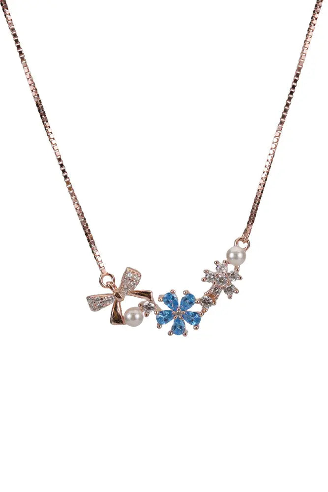 Rose Gold Periwinkle Chain